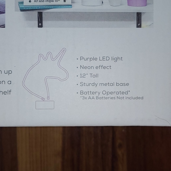 🎁West & Arrow 12" Purple LED Unicorn Light NIB - Picture 4 of 4